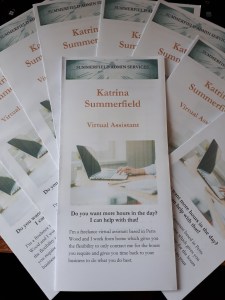 Leaflets for Katrina Summerfield Virtual Assistant